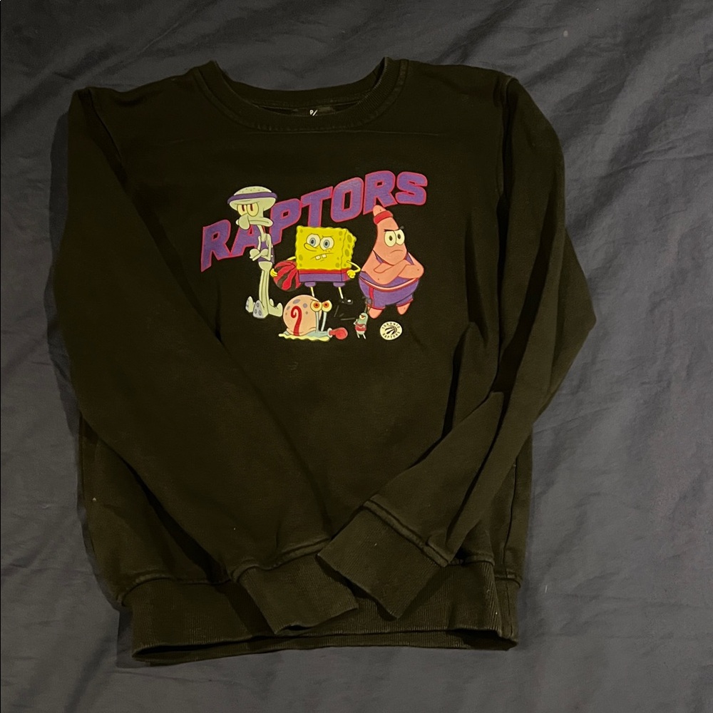 Raptors Graphic Crewneck Sweater - Black